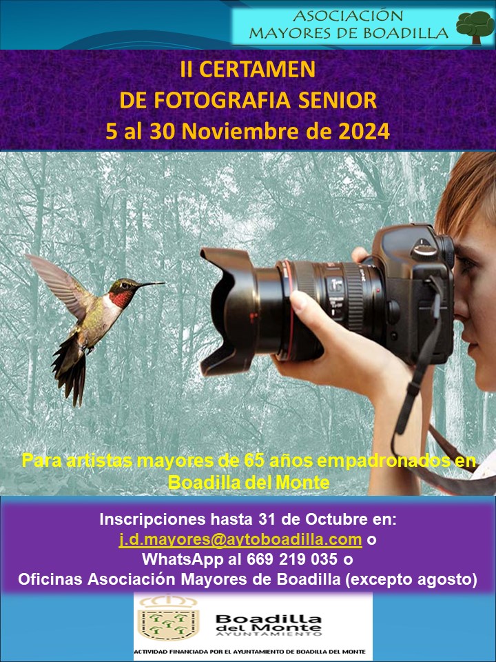 II CERTAMEN DE FOTOGRAFA (5 AL 30 DE NOVIEMBRE 2024)